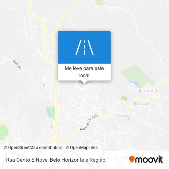 Rua Cento E Nove mapa