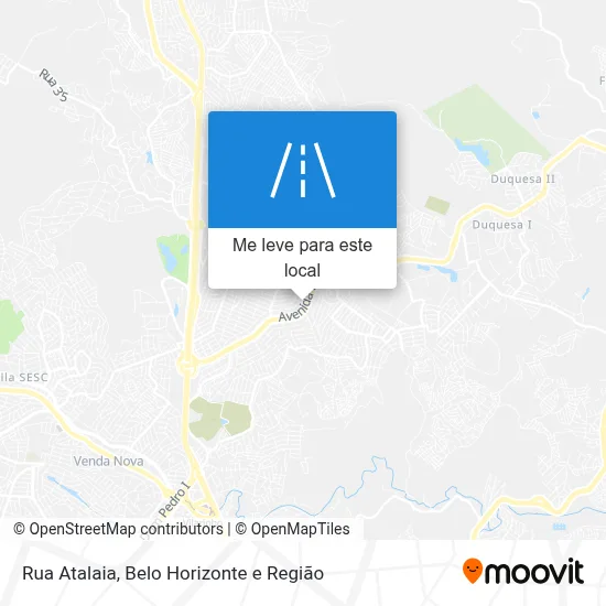 Rua Atalaia mapa