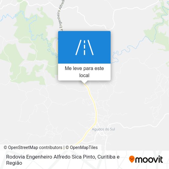 Rodovia Engenheiro Alfredo Sica Pinto mapa