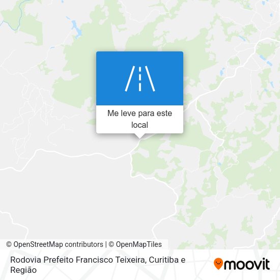Rodovia Prefeito Francisco Teixeira mapa