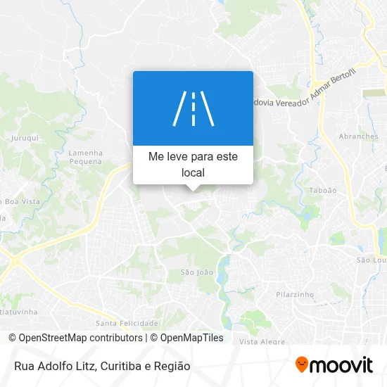 Rua Adolfo Litz mapa