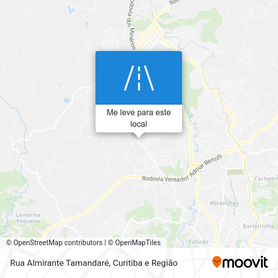 Rua Almirante Tamandaré mapa