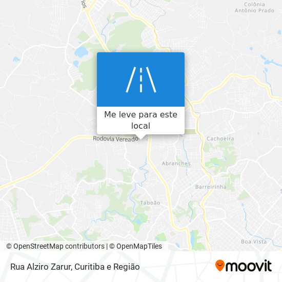 Rua Alziro Zarur mapa