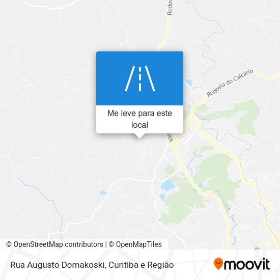 Rua Augusto Domakoski mapa