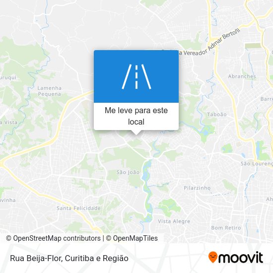 Rua Beija-Flor mapa