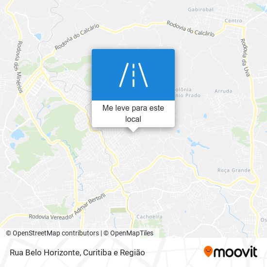 Rua Belo Horizonte mapa