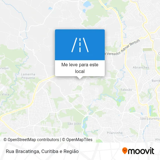 Rua Bracatinga mapa