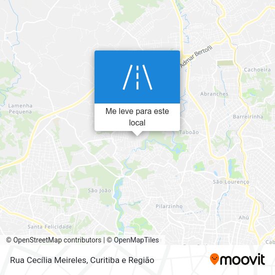Rua Cecília Meireles mapa