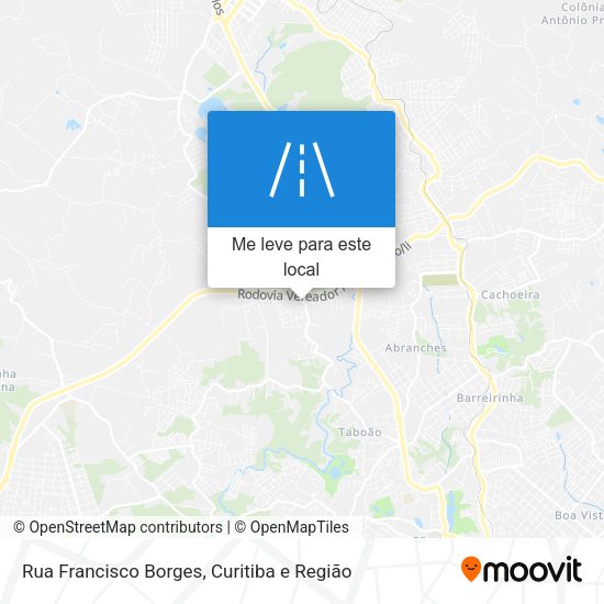 Rua Francisco Borges mapa