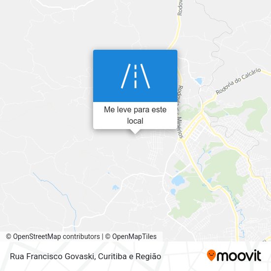 Rua Francisco Govaski mapa