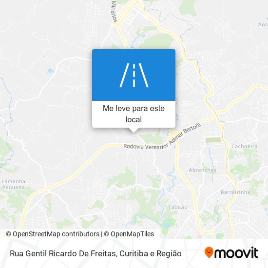 Rua Gentil Ricardo De Freitas mapa