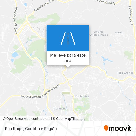 Rua Itaipu mapa