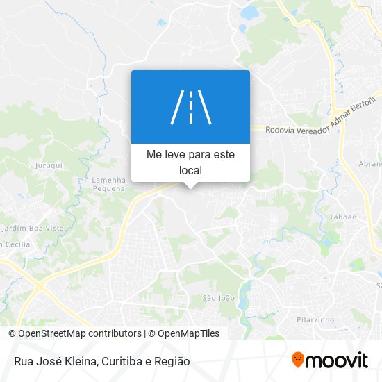 Rua José Kleina mapa