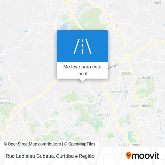 Rua Ladislau Gubaua mapa