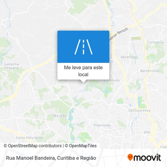 Rua Manoel Bandeira mapa