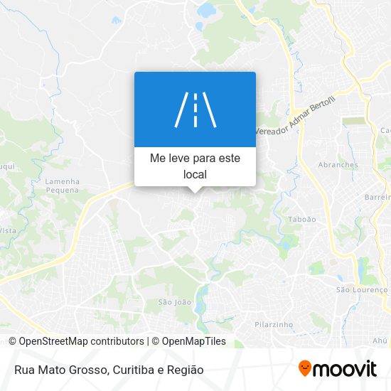 Rua Mato Grosso mapa