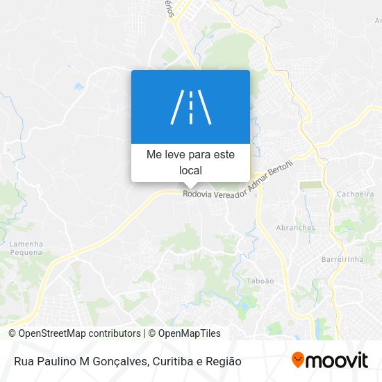 Rua Paulino M Gonçalves mapa