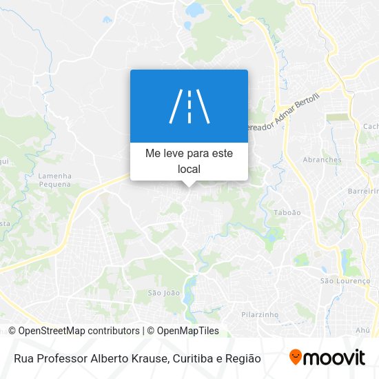 Rua Professor Alberto Krause mapa