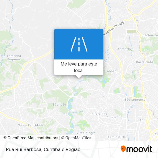 Rua Rui Barbosa mapa