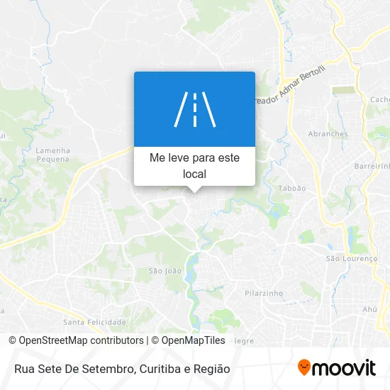 Rua Sete De Setembro mapa
