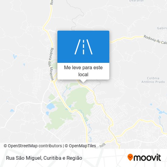 Rua São Miguel mapa