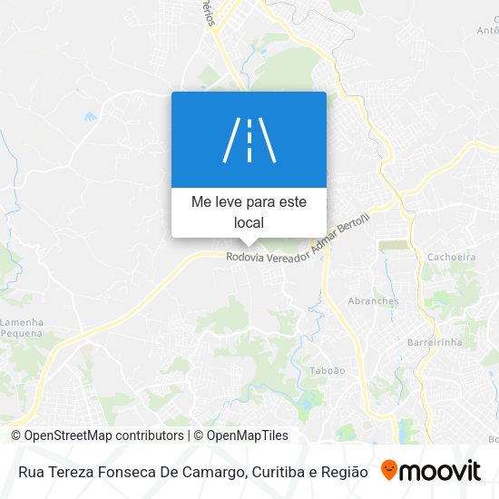 Rua Tereza Fonseca De Camargo mapa