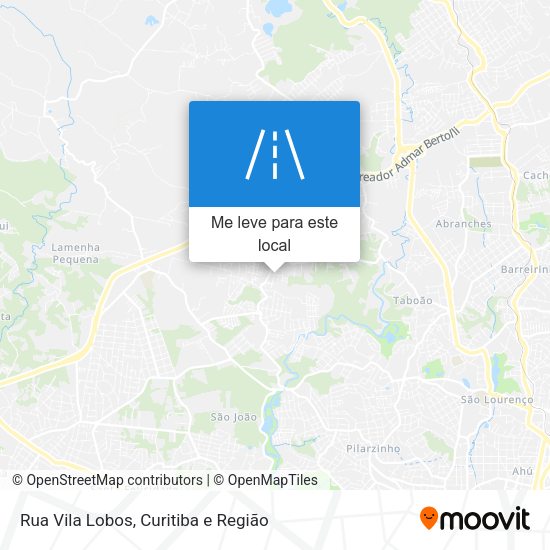 Rua Vila Lobos mapa