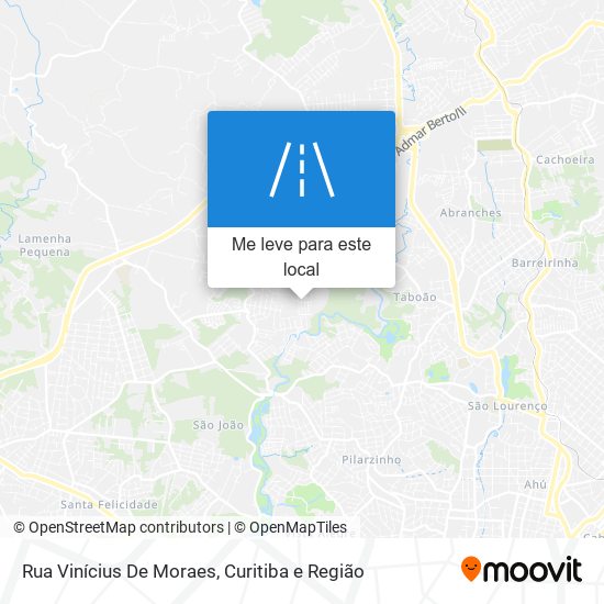 Rua Vinícius De Moraes mapa