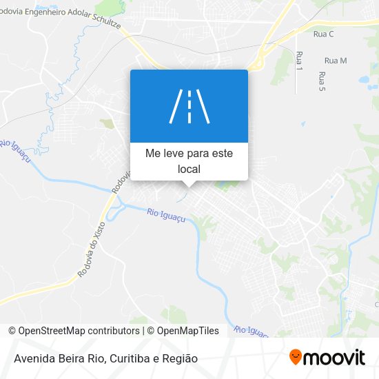 Avenida Beira Rio mapa