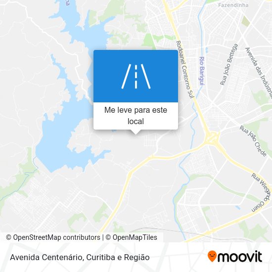 Avenida Centenário mapa