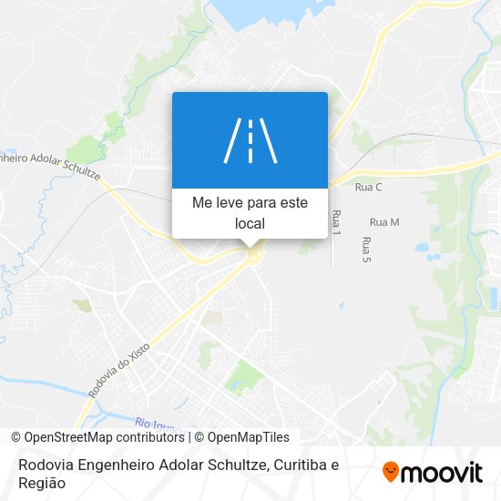 Rodovia Engenheiro Adolar Schultze mapa