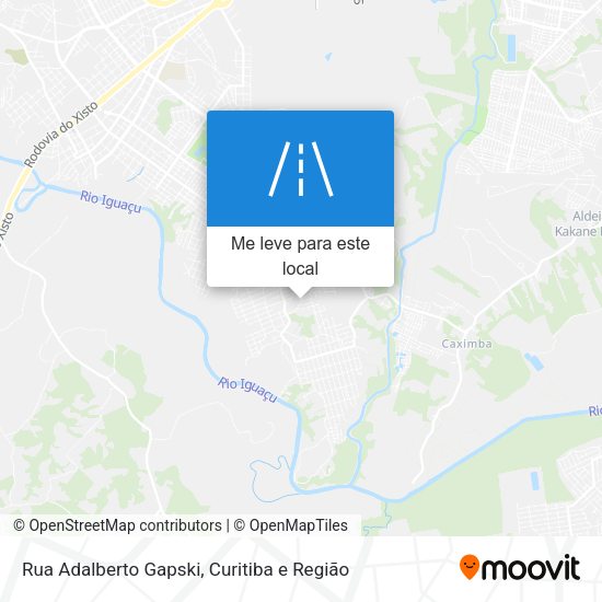 Rua Adalberto Gapski mapa