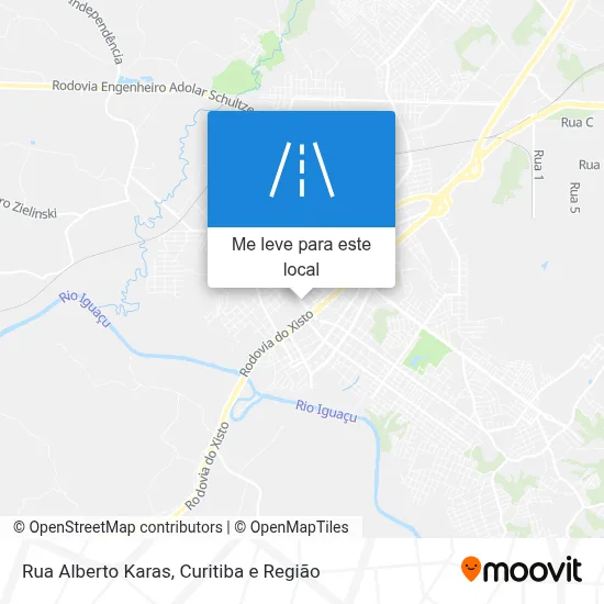 Rua Alberto Karas mapa