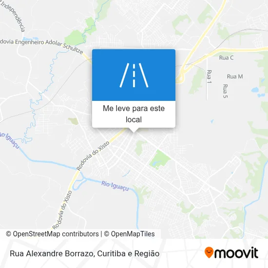 Rua Alexandre Borrazo mapa