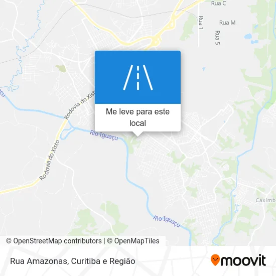 Rua Amazonas mapa