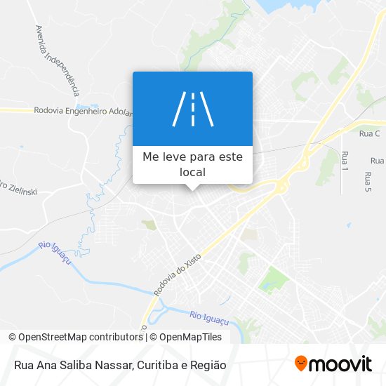 Rua Ana Saliba Nassar mapa