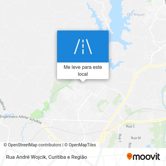 Rua André Wojcik mapa