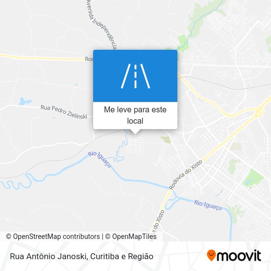 Rua Antônio Janoski mapa