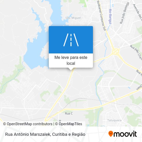 Rua Antônio Marszalek mapa