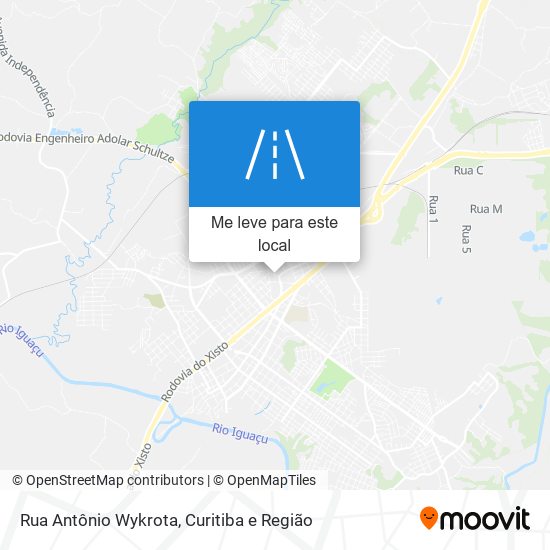 Rua Antônio Wykrota mapa