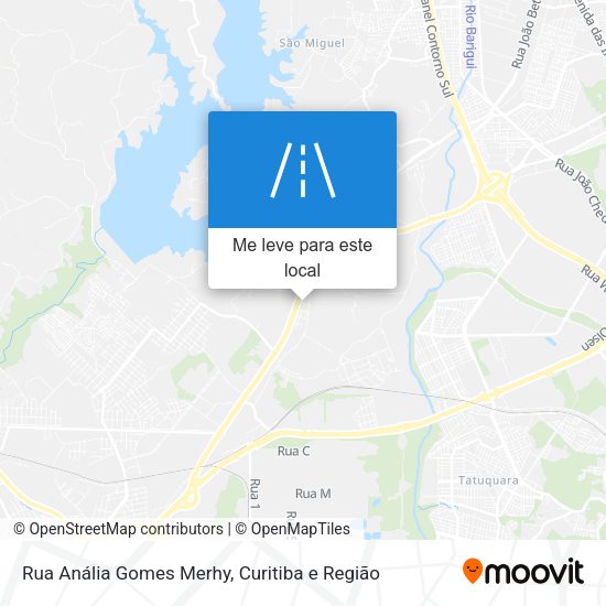 Rua Anália Gomes Merhy mapa