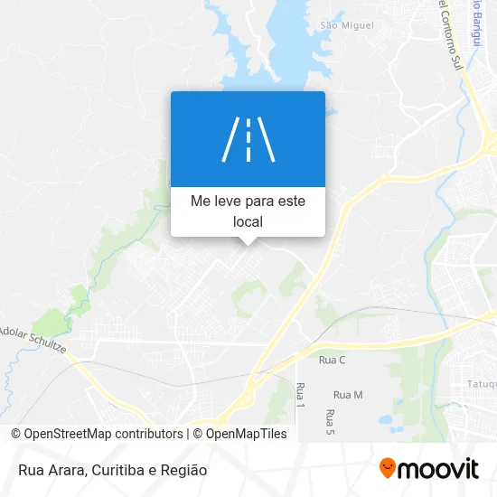 Rua Arara mapa