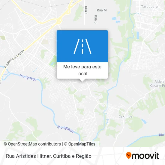 Rua Aristides Hitner mapa