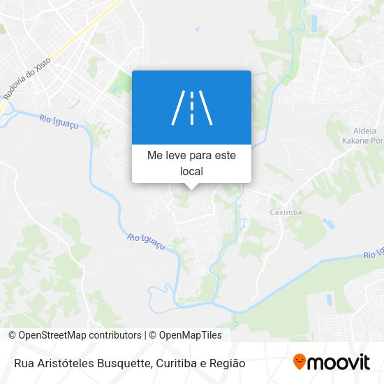 Rua Aristóteles Busquette mapa