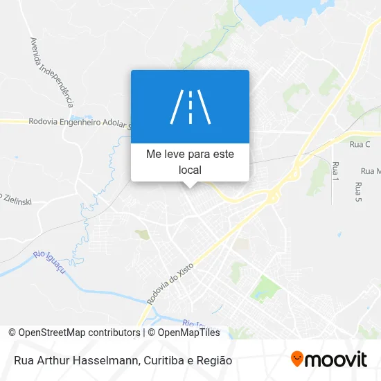 Rua Arthur Hasselmann mapa