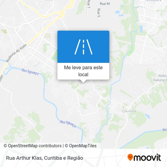 Rua Arthur Klas mapa