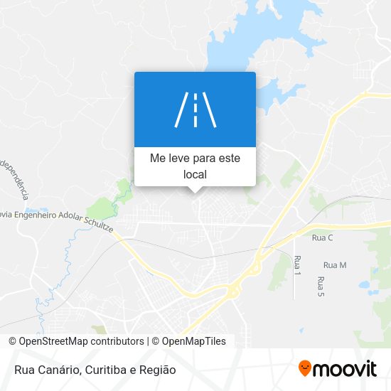Rua Canário mapa
