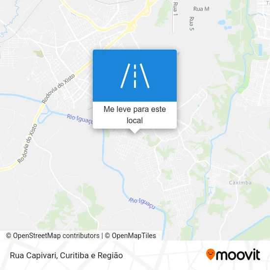 Rua Capivari mapa