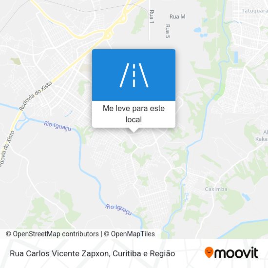 Rua Carlos Vicente Zapxon mapa
