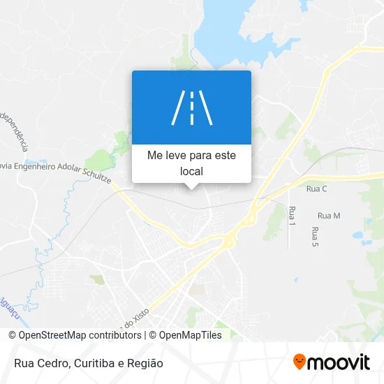 Rua Cedro mapa
